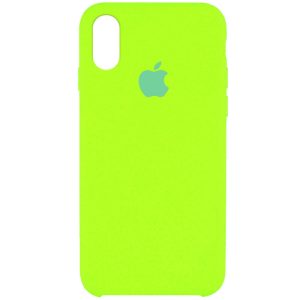 Чохол для iPhone XS Max Салатовий Silicone Case
