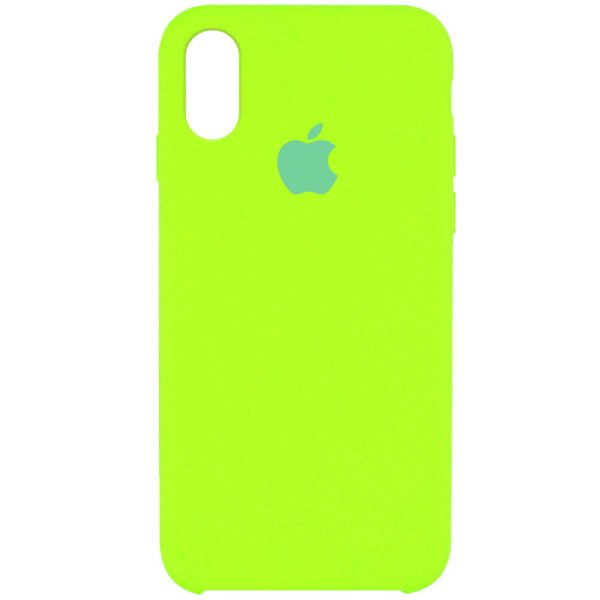 Чохол для iPhone XS Max Салатовий Silicone Case