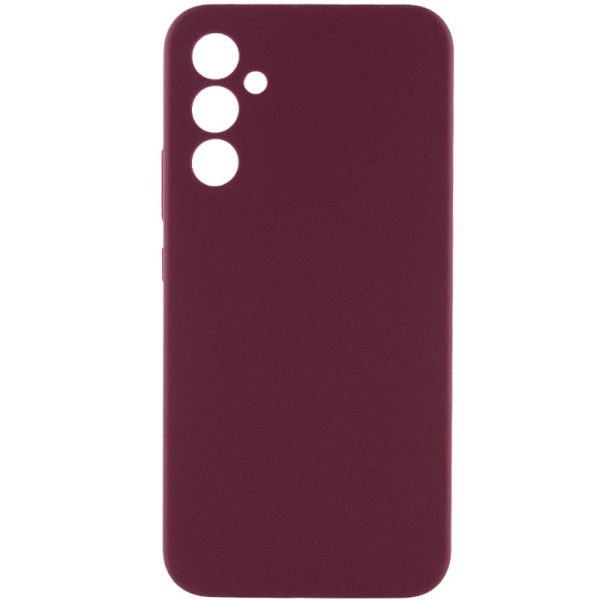 Чохол для Samsung Galaxy A36 5G Бордовий Silicone Cover Lakshmi Full Camera