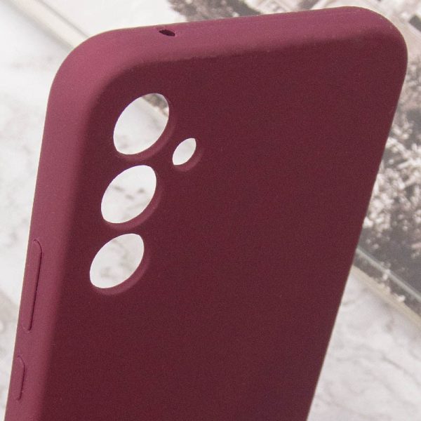 Чохол для Samsung Galaxy A36 5G Бордовий Silicone Cover Lakshmi Full Camera - Зображення 6