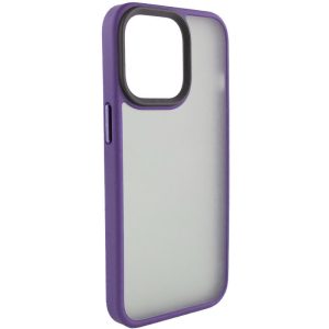 Чохол для iPhone 12 Pro / 12 Фіолетовий Metal Buttons
