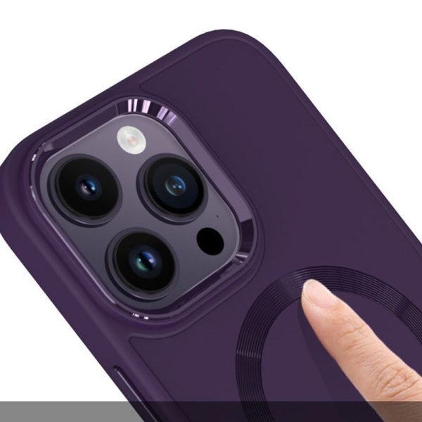 Чохол для iPhone 12 Pro Max Фіолетовий Bonbon Metal Style with MagSafe - Зображення 4