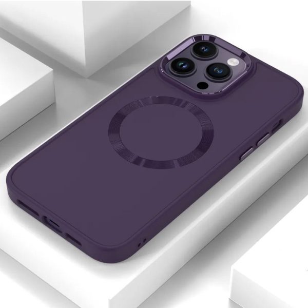 Чохол для iPhone 12 Pro Max Фіолетовий Bonbon Metal Style with MagSafe - Зображення 7