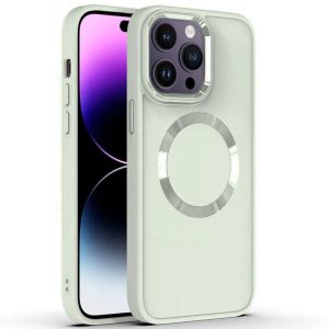 Чохол для iPhone 13 Pro Білий Bonbon Metal Style with MagSafe