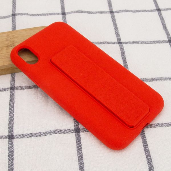 Чохол для iPhone XS Max Червоний Silicone Case Hand Holder - Зображення 5