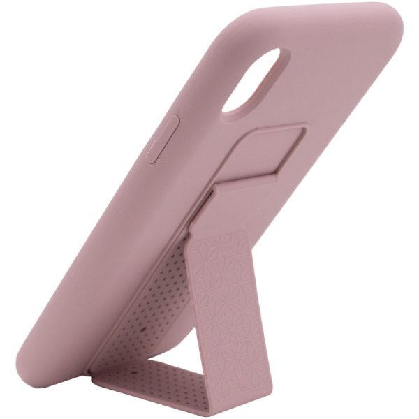 Чохол для iPhone XS Max Рожевий Silicone Case Hand Holder - Зображення 2