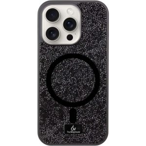 Чохол для iPhone 16 Pro Max Чорний Bling World Rock Diamond with MagSafe