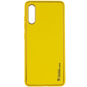 Шкіряний чохол для Samsung Galaxy A50 (A505F) / A50s / A30s Жовтий Xshield