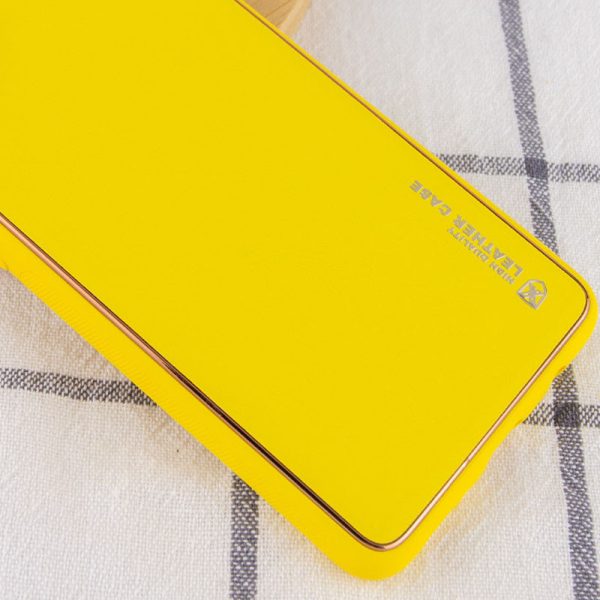 Шкіряний чохол для Samsung Galaxy A50 (A505F) / A50s / A30s Жовтий Xshield - Зображення 2
