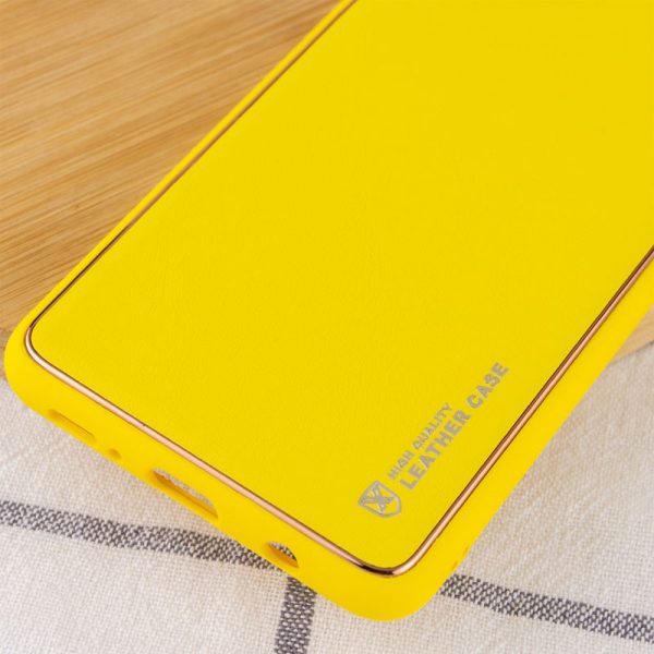 Шкіряний чохол для Samsung Galaxy A50 (A505F) / A50s / A30s Жовтий Xshield - Зображення 3