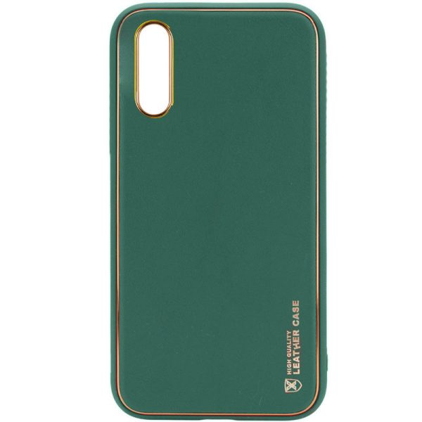 Шкіряний чохол для Samsung Galaxy A50 (A505F) / A50s / A30s Зелений Xshield