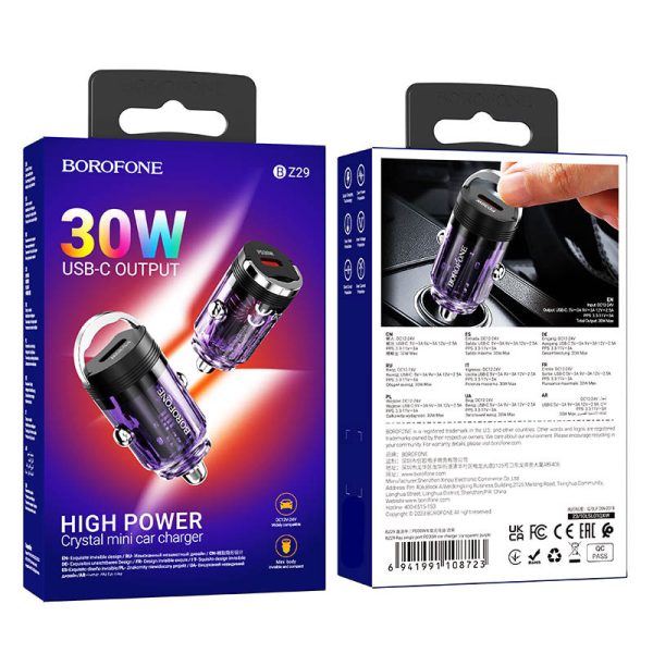АЗП Borofone BZ29 Ray PD30W (1C) - Зображення 4
