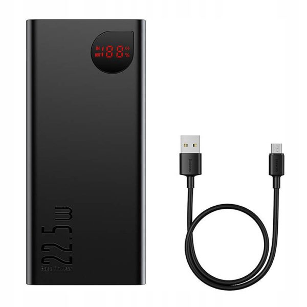 Павербанк Power Bank Baseus Adaman Digital Display 22.5W 40000mAh (PPAD020101) - Зображення 4