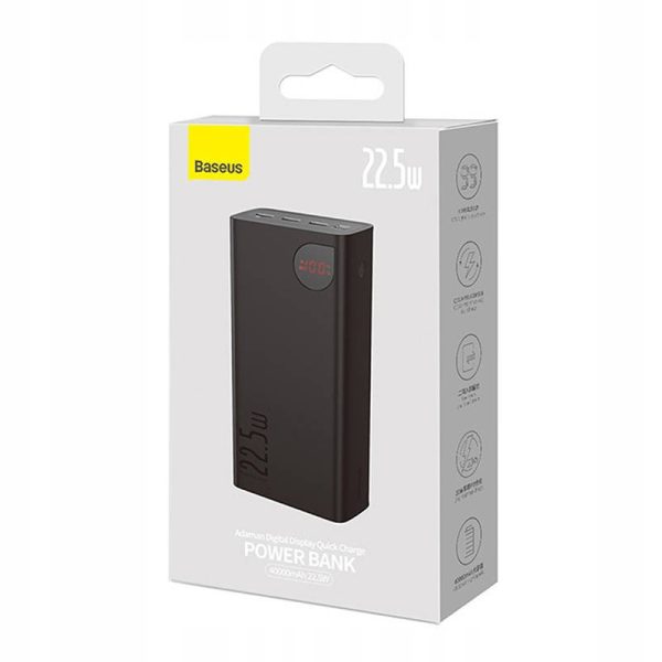 Павербанк Power Bank Baseus Adaman Digital Display 22.5W 40000mAh (PPAD020101) - Зображення 6