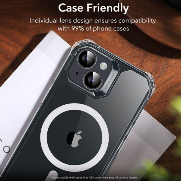 Захисне скло для iPhone 15 / 15 Plus Metal Classic на камеру - Зображення 2