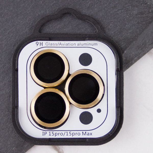 Захисне скло для iPhone 15 Pro / 15 Pro Max Metal Classic на камеру - Зображення 2