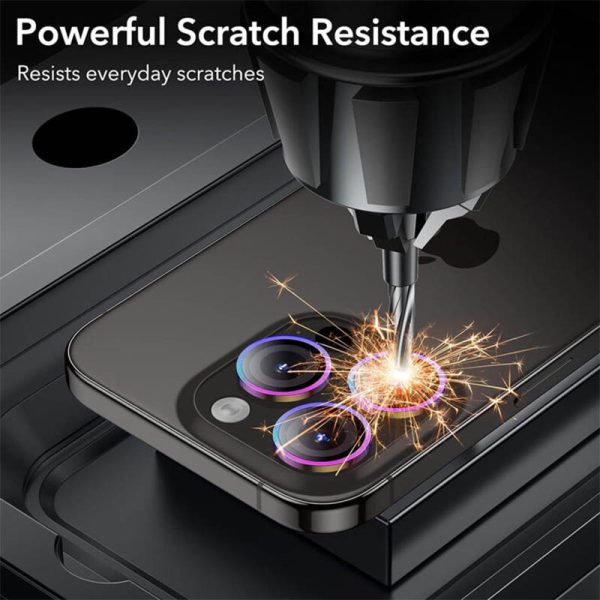 Захисне скло для iPhone 15 Pro / 15 Pro Max Metal Classic на камеру - Зображення 4