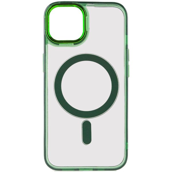 Чохол для iPhone 12 Pro Max Зелений TPU Iris with MagSafe