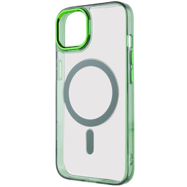 Чохол для iPhone 12 Pro Max Зелений TPU Iris with MagSafe - Зображення 3