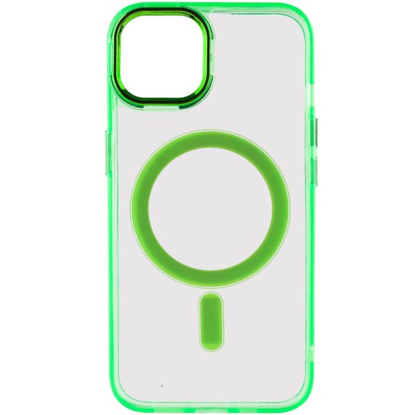 Чохол для iPhone 12 Pro Max Салатовий TPU Iris with MagSafe