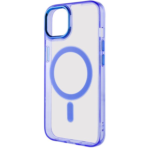 Чохол для iPhone 12 Pro Max Синій TPU Iris with MagSafe - Зображення 3