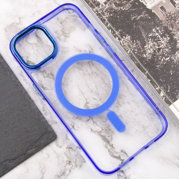 Чохол для iPhone 12 Pro Max Синій TPU Iris with MagSafe - Зображення 5