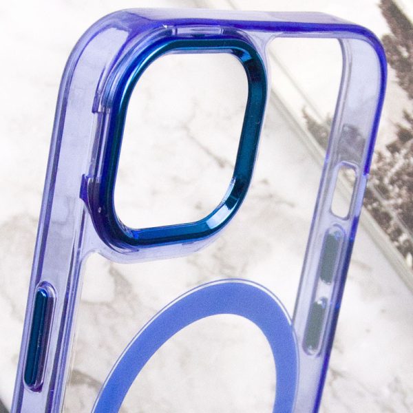 Чохол для iPhone 12 Pro Max Синій TPU Iris with MagSafe - Зображення 6