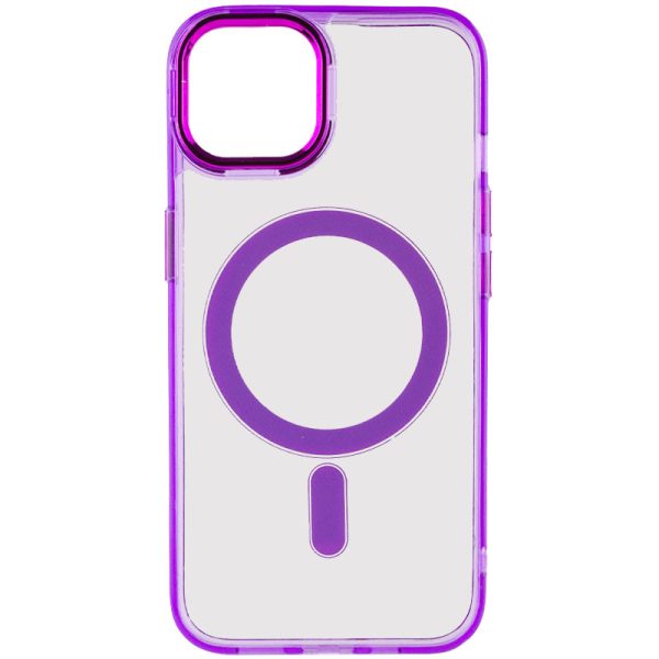 Чохол для iPhone 12 Pro Max Фіолетовий TPU Iris with MagSafe