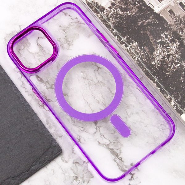 Чохол для iPhone 12 Pro Max Фіолетовий TPU Iris with MagSafe - Зображення 5