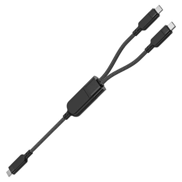 Дата кабель Acefast C5-11 USB-C to 2xUSB-C 100W (1.2m) - Зображення 4