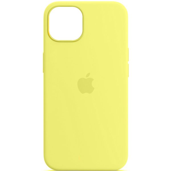 Чохол для iPhone 13 Жовтий Silicone case full with Magsafe and Animation - Зображення 2