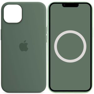 Чохол для iPhone 13 Зелений Silicone case full with Magsafe and Animation