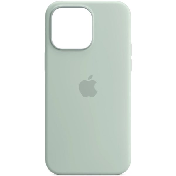 Чохол для iPhone 14 Pro Бірюзовий Silicone case full with Magsafe and Animation - Зображення 3