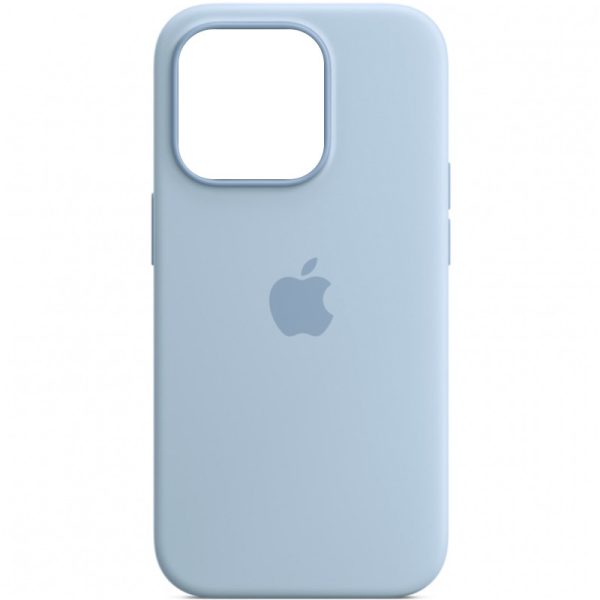 Чохол для iPhone 14 Pro Блакитний Silicone case full with Magsafe and Animation - Зображення 2