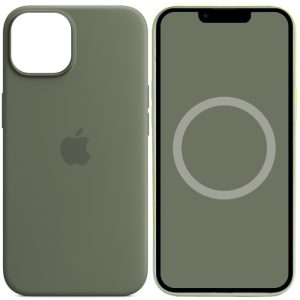 Чохол для iPhone 14 Pro Зелений Silicone case full with Magsafe and Animation