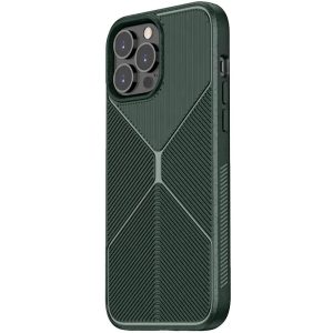 Чохол для iPhone 12 Pro Max Зелений TPU ЧорнийWood