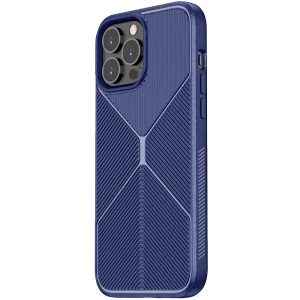 Чохол для iPhone 12 Pro Max Синій TPU ЧорнийWood