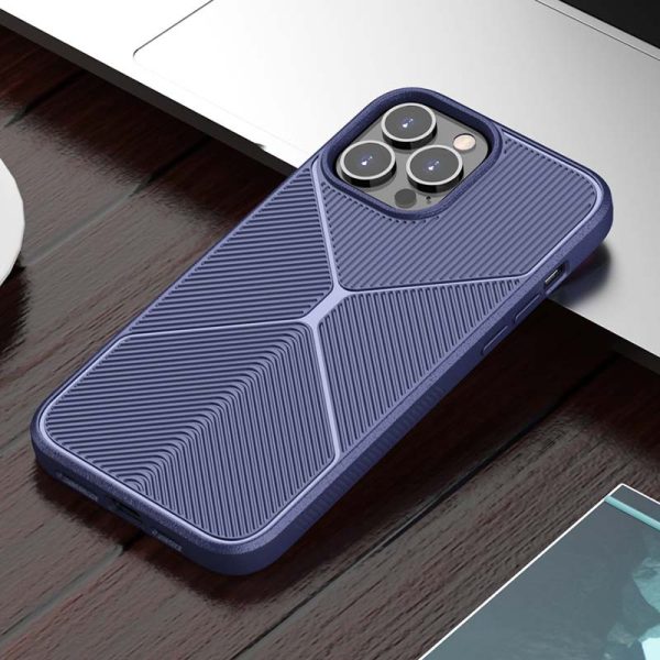 Чохол для iPhone 12 Pro Max Синій TPU ЧорнийWood - Зображення 2