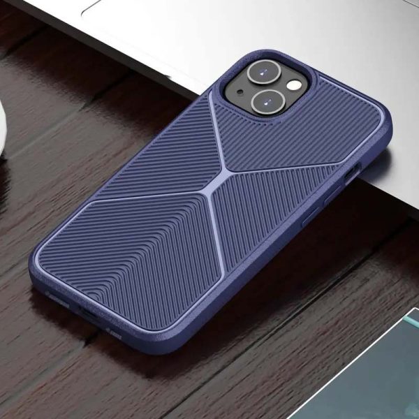 Чохол для iPhone 13 Синій TPU ЧорнийWood - Зображення 2