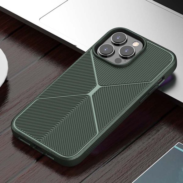 Чохол для iPhone 13 Pro Зелений TPU ЧорнийWood - Зображення 2