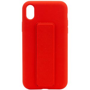 Чохол для iPhone XS Max Червоний Silicone Case Hand Holder