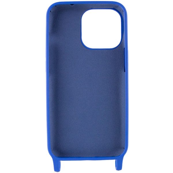 Чохол для iPhone 12 Pro Max Синій TPU two straps California - Зображення 3