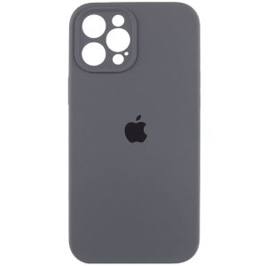 Чохол для iPhone 12 Pro Max Сірий Silicone Case Full Camera Protective