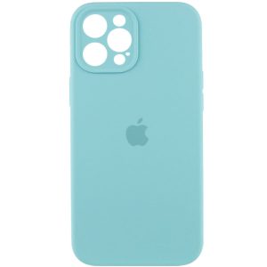 Чохол для iPhone 12 Pro Max Бірюзовий Silicone Case Full Camera Protective