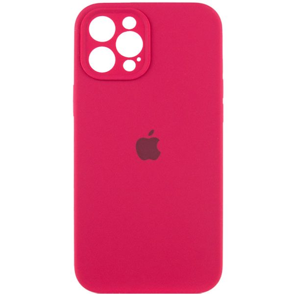 Чохол для iPhone 12 Pro Max Червоний Silicone Case Full Camera Protective