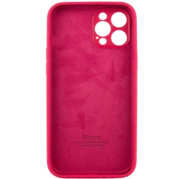 Чохол для iPhone 12 Pro Max Червоний Silicone Case Full Camera Protective - Зображення 4