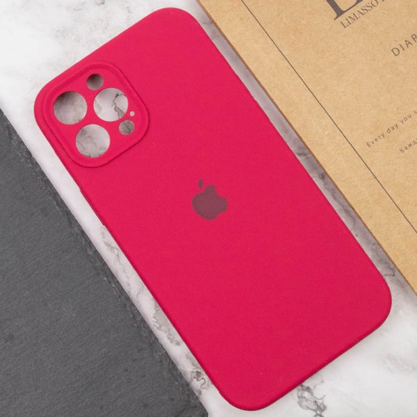 Чохол для iPhone 12 Pro Max Червоний Silicone Case Full Camera Protective - Зображення 5