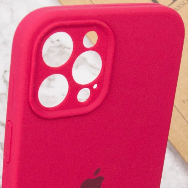 Чохол для iPhone 12 Pro Max Червоний Silicone Case Full Camera Protective - Зображення 6