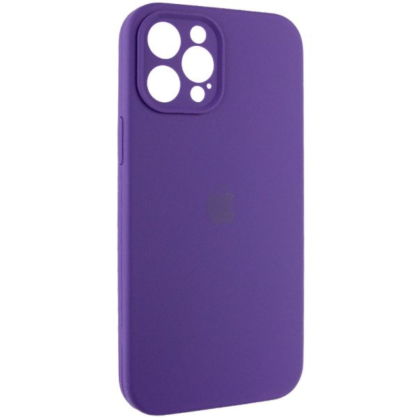 Чохол для iPhone 12 Pro Max Фіолетовий Silicone Case Full Camera Protective - Зображення 2