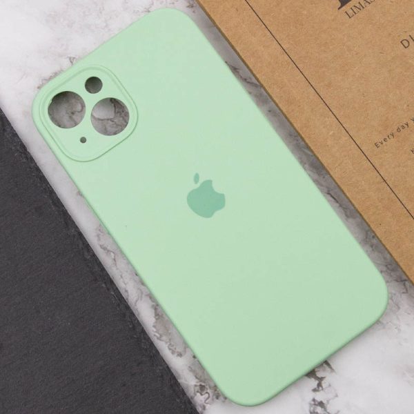 Чохол для iPhone 13 Зелений Silicone Case Full Camera Protective - Зображення 5
